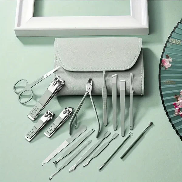 16 Piece Manicure & Pedicure Kit – At-Home Care