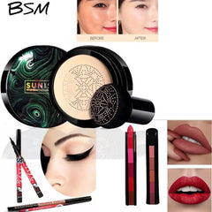 3 in 1 Makeup Deal: Sunisa Foundation, Yanqina Liner & 5-in-1 Lipstick Pen