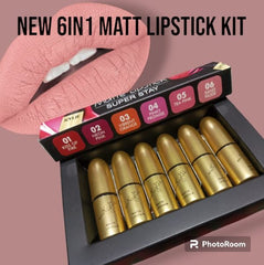 6 In 1 Kylie Matt Lipstick Kit