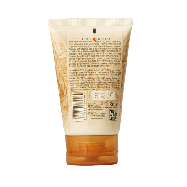 Bnb Rice Face Wash 120 ml