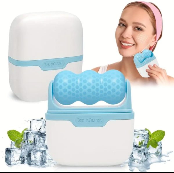 Cool Roller for Face-Reusable Double-Head Ice Facial Roller for Brightening Complexion
