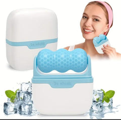 Cool Roller for Face-Reusable Double-Head Ice Facial Roller for Brightening Complexion