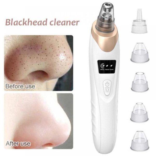 5-in-1 Electric Blackhead Remover Acne Treatment and Facial Pore Cleaner.