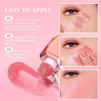 Matte Silky Liquid Blush - Long-Lasting Natural Cheek Makeup