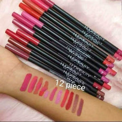 Pack of 12-Beauty Lip & Eye Pencil Set